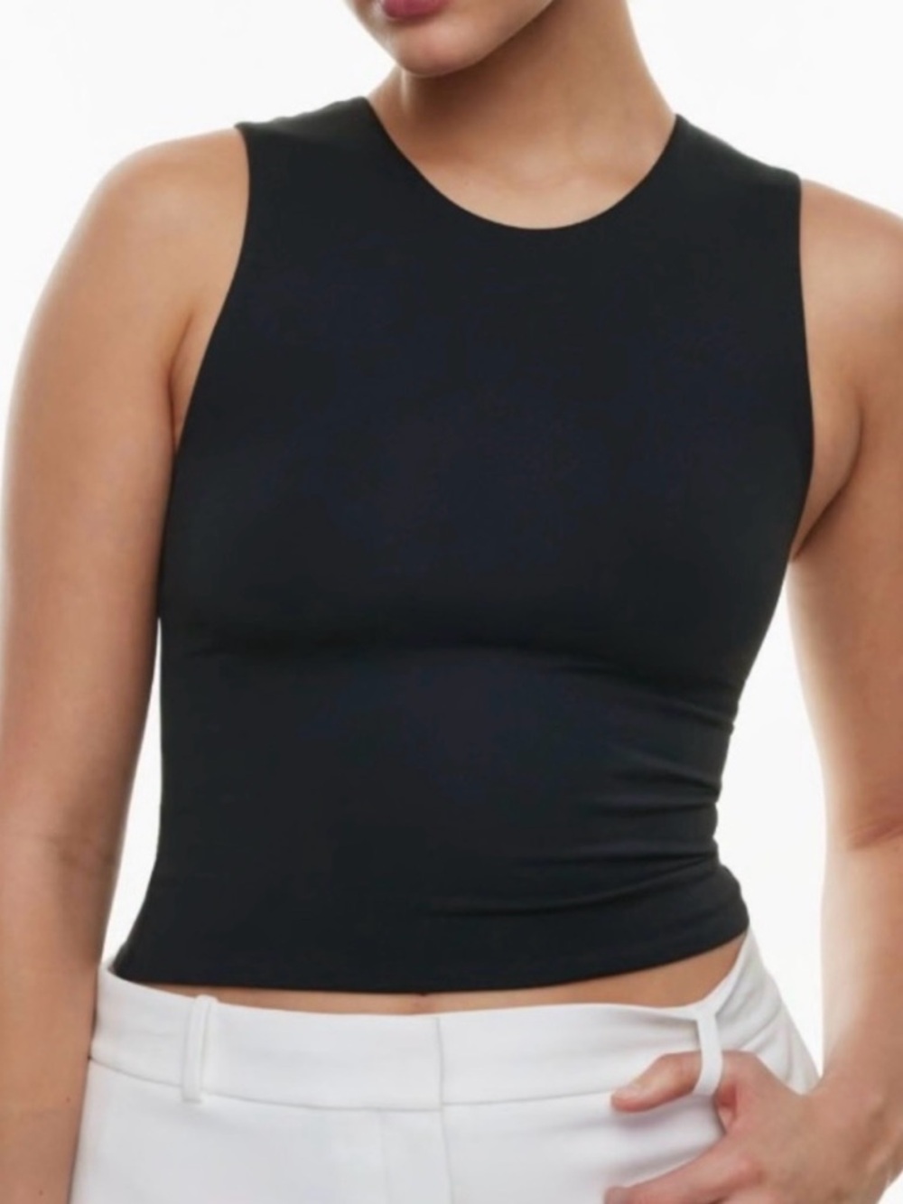 Aritzia Babaton Contour Muscle Tank Black Size Small